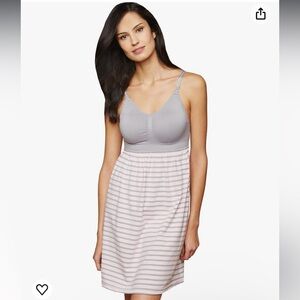 MOTHERHOOD MATERNITY- Babydoll Clip-Down Nursing & Maternity Nightgown.